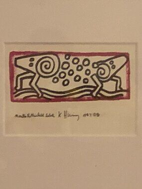 KEITH HARING - 1988 Rothschild Label